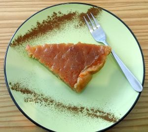 Vegan cake at Ayla's Cafe in Adelaide