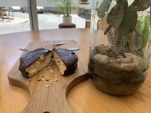 Vegan Wagon wheel  at Ayla's Cafe in Adelaide