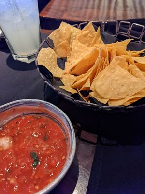 Chips and salsa to start at Aria Hotel - Julian Serrano Tapas in Las Vegas