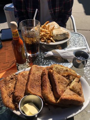 Vegan French Toast! at Pick Me Up Cafe in Chicago
