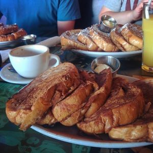 Vegan French Toast at Pick Me Up Cafe in Chicago