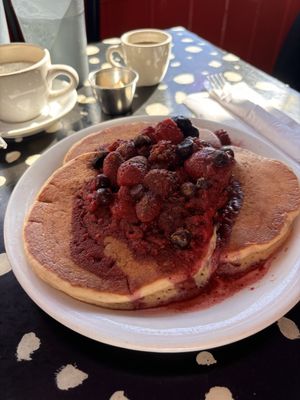 Berry short stack  at Pick Me Up Cafe in Chicago