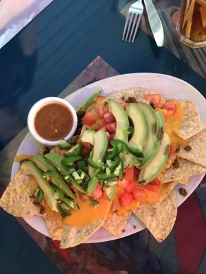 Vegan nachos  at Pick Me Up Cafe in Chicago