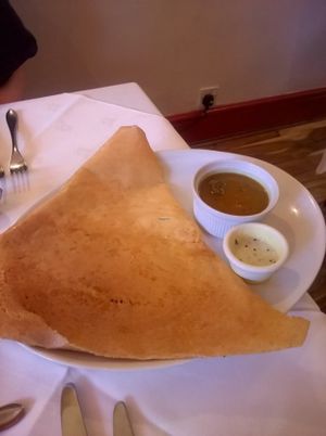 Nair Dosa at Dinithi Restaurant Ury in Newcastle Upon Tyne