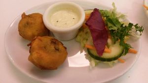 Aloo bonda at Dinithi Restaurant Ury in Newcastle Upon Tyne