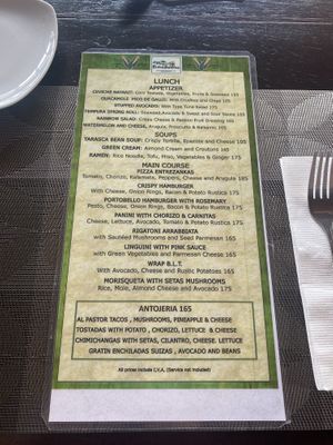 Vegane Speisekarte mittags #Veganuary at Mito  in Zihuatanejo