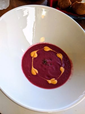 Cold Beet Soup at Mito  in Zihuatanejo