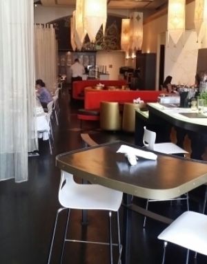 The dining room at Moksha in Bellevue