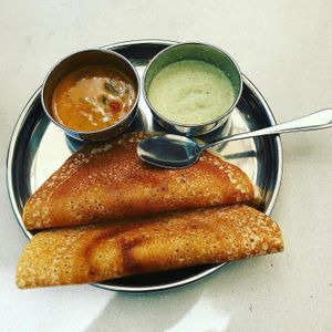 vegan dosa at Dabbawalas in Basel