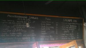 snack and dinner menu - veggie snacks, soups and curry at The Shop in Xiamen