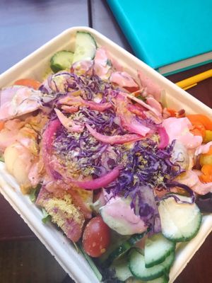 Crispy vegan Mac  at Organically Twisted in Naples