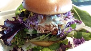 Sloppy John burger, a special. at Organically Twisted in Naples