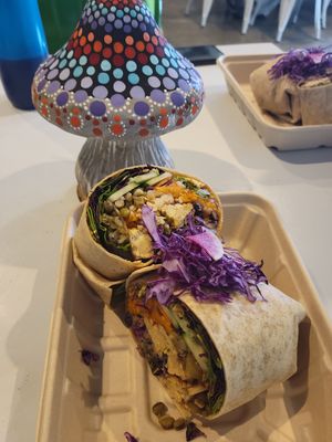 Another fabulous meal! Taco salad wrap! at Organically Twisted in Naples