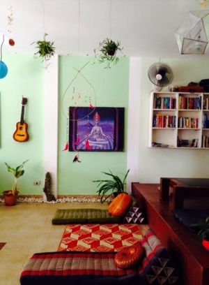 . at Gallery House of Hummus in Koh Phangan