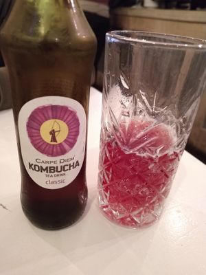 Kombucha at D&A Hummus Bistro - Westerstraat in Amsterdam