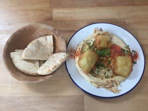Hummus with Aubergine   at ManaMana in Amsterdam