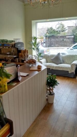 lots of light at Organic Delicious Cafe in Edinburgh