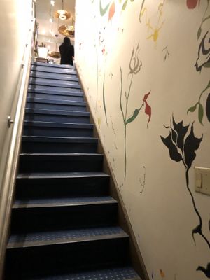 Entrance upstairs at Veg Cafe in Sacramento