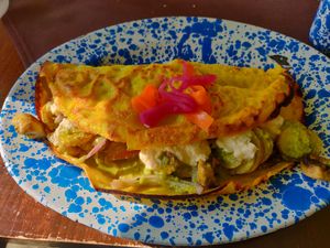 Crepe florentine at Veg Cafe in Sacramento