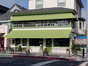 View of the buying from across the street at Veg Cafe in Sacramento