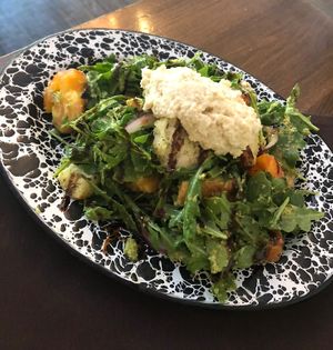 Special Panzanella Salad with house made ricotta  at Veg Cafe in Sacramento