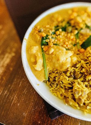 Their Curry Bowl, which also happens to be GG.  at Veg Cafe in Sacramento