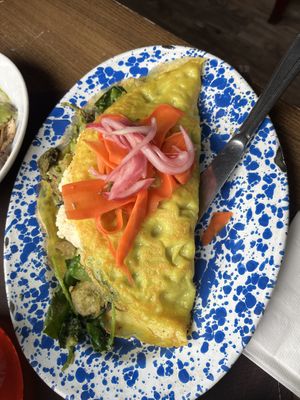 The crepes. One of my all time favorites  at Veg Cafe in Sacramento