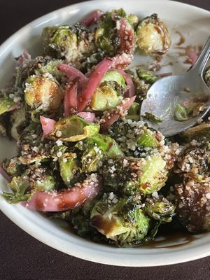 Brussel sprouts  at Veg Cafe in Sacramento