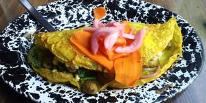 Crepe Florentine *vegan at Veg Cafe in Sacramento