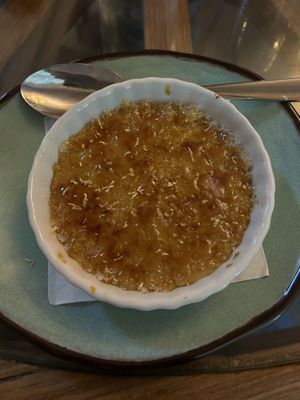 Pumpkin crème brûlée   at Veg Cafe in Sacramento