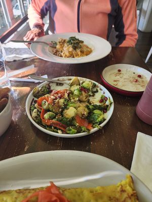 Brussel sprouts absolutely delish at Veg Cafe in Sacramento