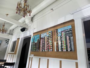 Artwork inside Dec 2023  at Veg Cafe in Sacramento