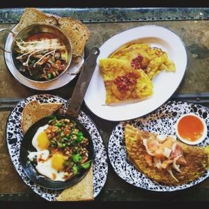 breakfast for champions at Veg Cafe in Sacramento