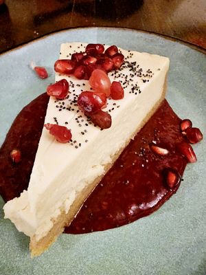 New York Cheesecake #Veganuary at Veg Cafe in Sacramento