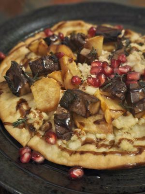 Seasonal Flatbread #Veganuary at Veg Cafe in Sacramento
