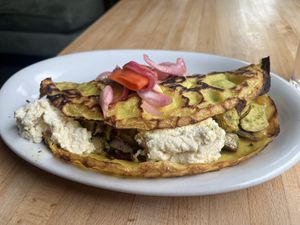 Crepe Florentine   at Veg Cafe in Sacramento