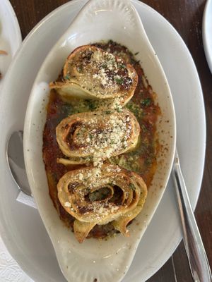 Pinwheel ravioli   at Veg Cafe in Sacramento