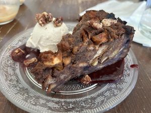Bread pudding   at Veg Cafe in Sacramento