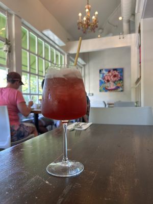The Phoenix drink with no alcohol   at Veg Cafe in Sacramento