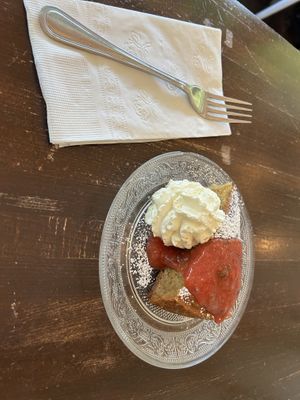 Olive cake   at Veg Cafe in Sacramento