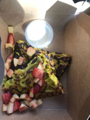 Almond chocolate butter crepe at Veg Cafe in Sacramento