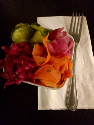 pickled vegetables at Veg Cafe in Sacramento