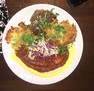 Impossible sausage hash  at Veg Cafe in Sacramento