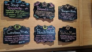 Daily specials menu at Veg Cafe in Sacramento