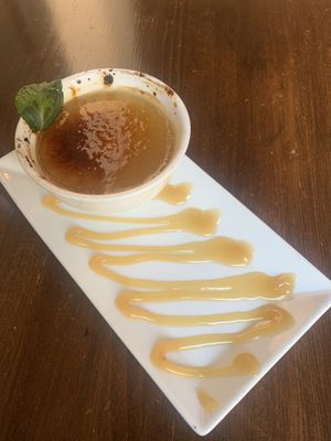creme brulee  at Veg Cafe in Sacramento