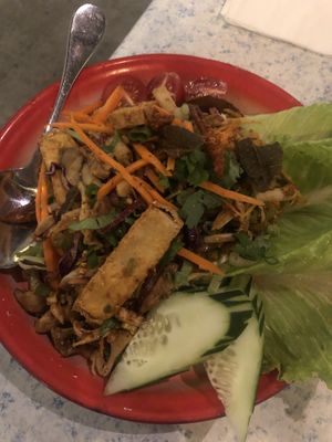 Grilled mushroom salad  at Thai Basil Restaurant in Sacramento