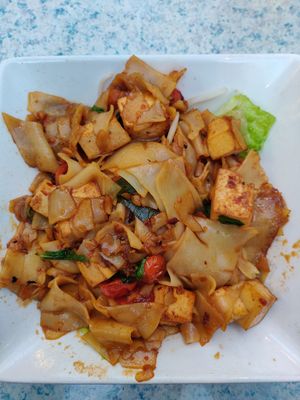 Pad Kee mao at Thai Basil Restaurant in Sacramento