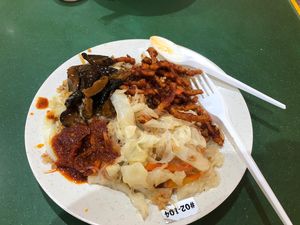 Nasi lemak with fried rice at Ginga Vegetarian 银河素食香 - Taman Jurong in West Singapore