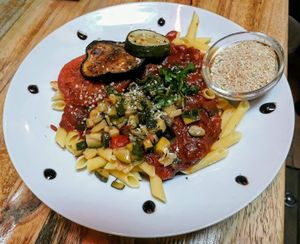 pasta at Le Petit Pressoir in Liege