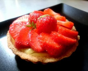 tartelette fraises at Le Petit Pressoir in Liege